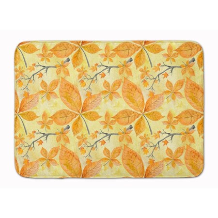 Carolines Treasures Fall Leaves and Branches Machine Washable Memory Foam Mat BB7495RUG